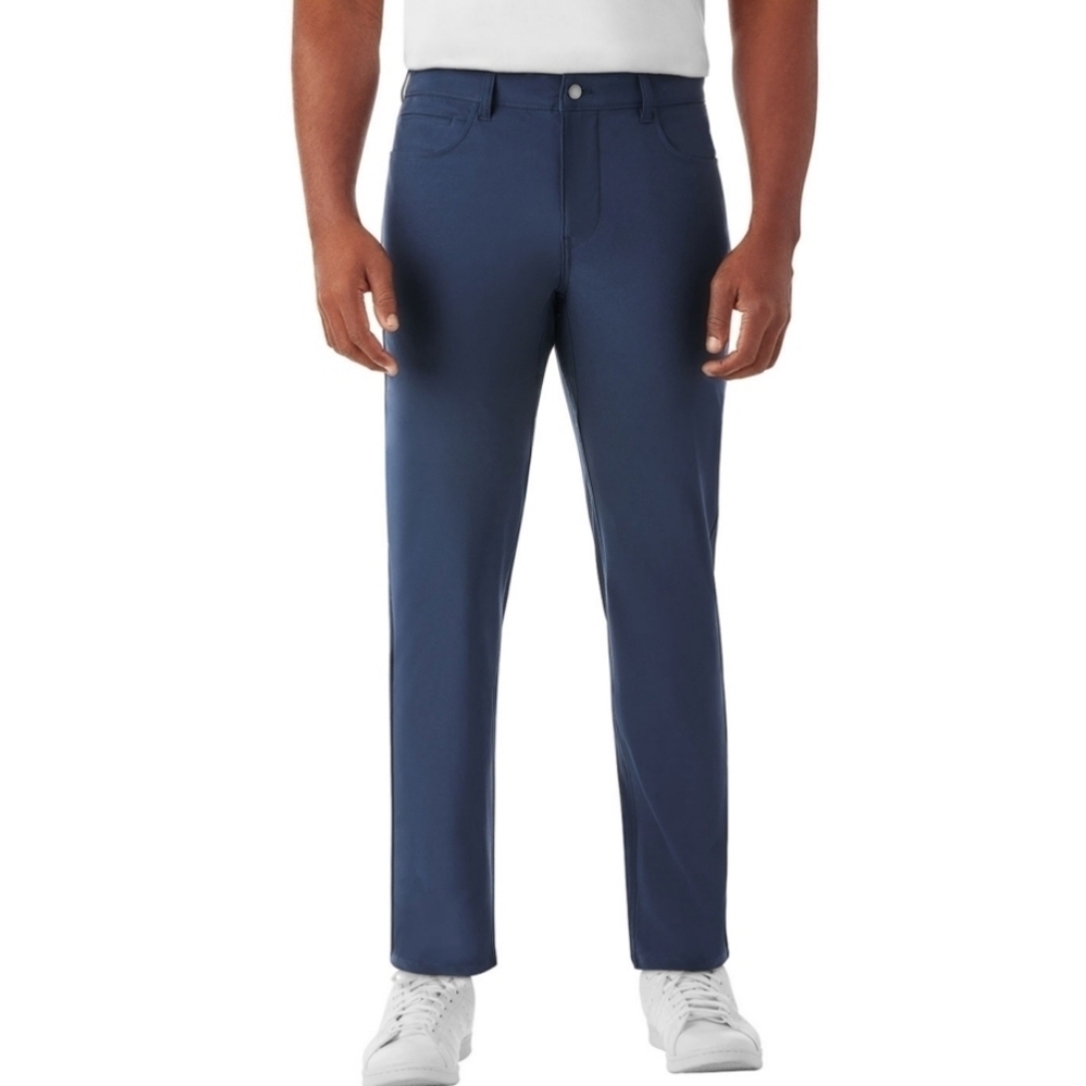 Member's Mark Men's Travel 5 Pocket Pant. Color: Blue Cove. Size 32x30. New.Hi